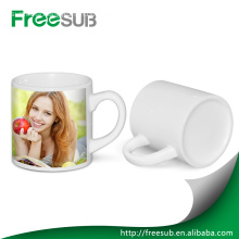 High quality Small 6 oz white blank ceramic coffee mug for sublimation